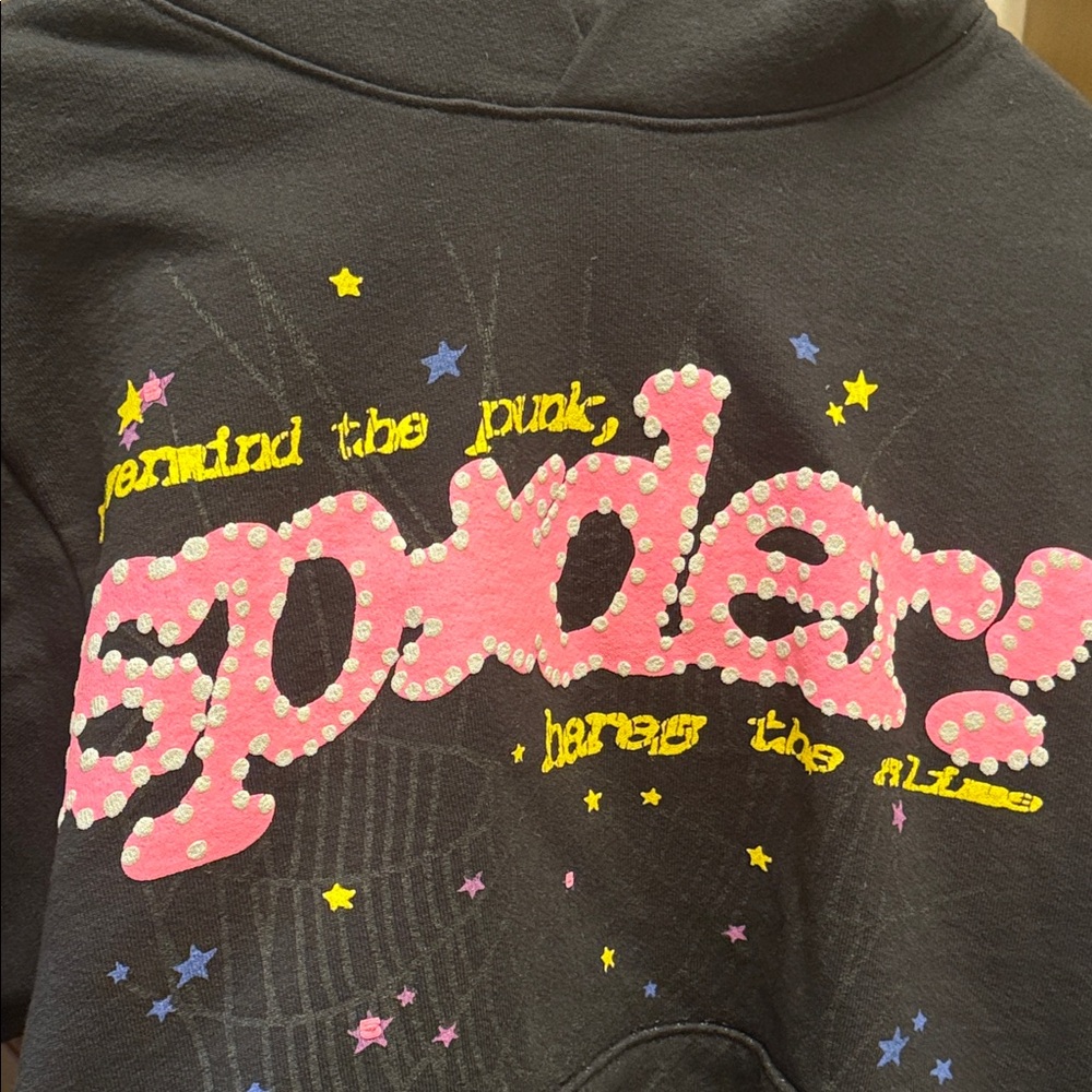 Sp5der P*nk V2 Hoodie ' Black'